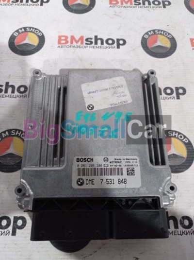 Блок управления двигателем BMW е46 N46 12 14 7 531 848 - купить Верхнеяиково