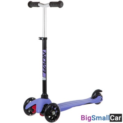 Детский самокат-кикборд 120H.DISCOKIDS.BVL20 NOVATRACK - купить Верхнеяиково