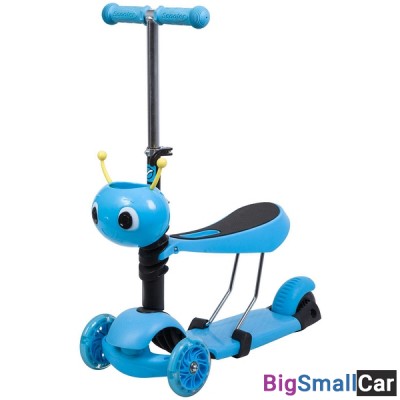 Детский самокат-кикборд 120S.DISCOKIDS.BL7 NOVATRACK - купить Верхнеяиково