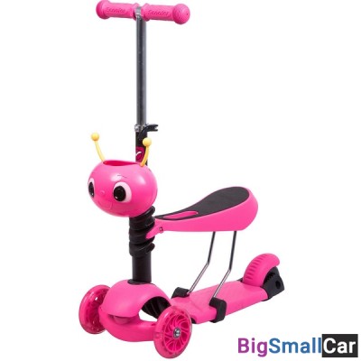 Детский самокат-кикборд 120S.DISCOKIDS.PN7 NOVATRACK - купить Верхнеяиково