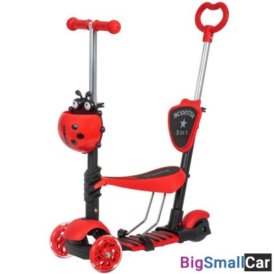 Детский самокат-кикборд FXA.SBDISCOKIDS.RD20 FOXX - купить Верхнеяиково