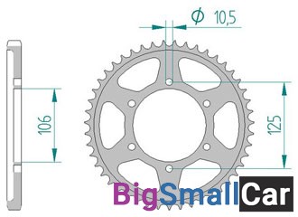 Звезда ведомая AFAM 86605-47 (JTR2014.47) - купить Верхнеяиково