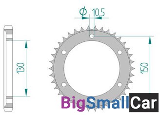 Звезда ведомая AFAM 12802-38 (JTR866.38) - купить Верхнеяиково