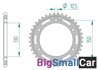 Звезда ведомая AFAM 10501-46 (JTR245/3.46) - купить Верхнеяиково