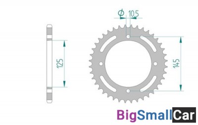 Звезда ведомая AFAM 12505-46 (JTR857.46) - купить Верхнеяиково