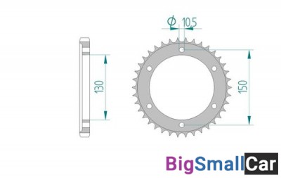 Звезда ведомая AFAM 12802-46 (JTR866.46) - купить Верхнеяиково