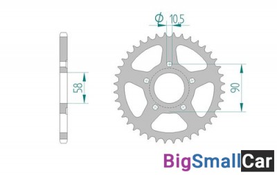 Звезда ведомая AFAM 10215-40 - купить Верхнеяиково