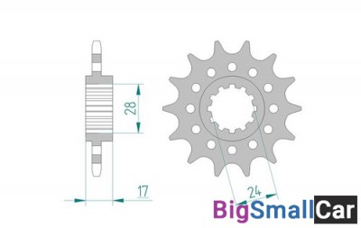 Звезда ведущая AFAM 20511-15 CBR 600 F  520 91-96 - купить Верхнеяиково