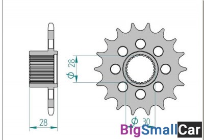 Звезда ведущая AFAM 37601-18 (APRILIA MANA 850) - купить Верхнеяиково