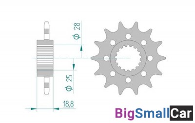 Звезда ведущая AFAM 61601-16 (JTF705.16)  520 - купить Верхнеяиково