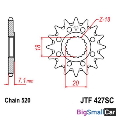 Звезда ведущая JT JTF427.13SC - купить Верхнеяиково