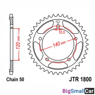 Звезда ведомая JT JTR1800.46 - купить Верхнеяиково