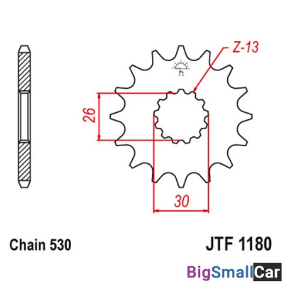 Звезда ведущая JT JTF1180.17 - купить Верхнеяиково
