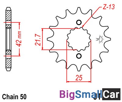 Звезда ведущая JT JTF513.17RB - купить Верхнеяиково