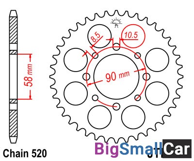 Звезда ведомая JT JTR273.44 - купить Верхнеяиково