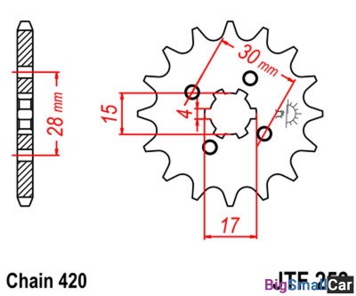 Звезда ведущая JT JTF253.14 - купить Верхнеяиково