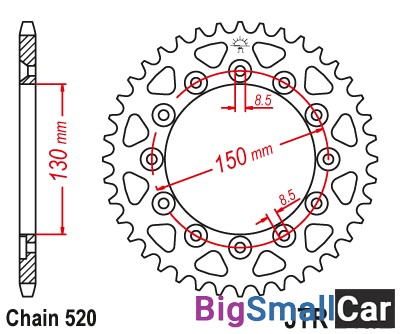 Звезда ведомая JT JTR245/2.42 - купить Верхнеяиково