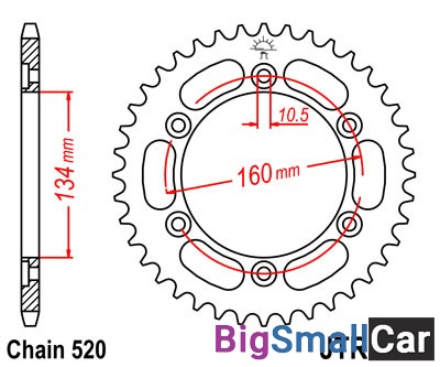Звезда ведомая JT JTR1308.45 - купить Верхнеяиково