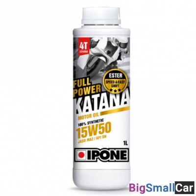 Масло моторное IPONE 4T FULL POWER KATANA SYNTHETIC 15W50 1L 800356 - купить Верхнеяиково