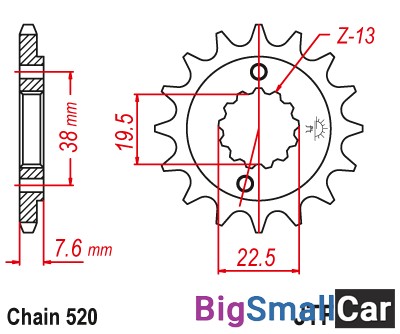 Звезда ведущая JT JTF1401.14 - купить Верхнеяиково