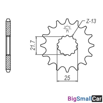 Звезда ведущая JT JTF520.17RB - купить Верхнеяиково