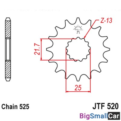 Звезда ведущая JT JTF520.16RB - купить Верхнеяиково