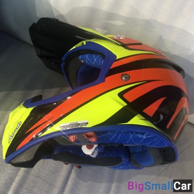 Шлем AIROH Aviator2.2 Double red/yellow M AV22DB17 - купить Верхнеяиково