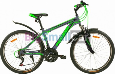 Горные велосипеды PIONEER CITY 26/16 gray-black-green - купить Верхнеяиково