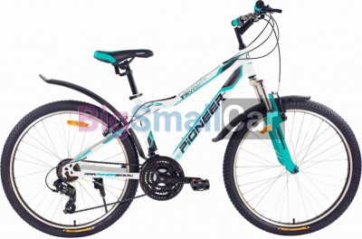 Горные велосипеды PIONEER FAVORITE 26/16 white-mint-black - купить Верхнеяиково