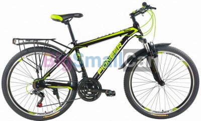 Горные велосипеды PIONEER OMEGA 26/16 black-green-white - купить Верхнеяиково