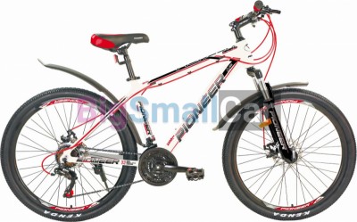 Горные велосипеды PIONEER GENERAL 26 AL/17 white-black-red - купить Верхнеяиково