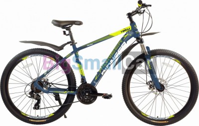 Горные велосипеды PIONEER TEAM 27,5 AL/18 bluegray-lemon-white - купить Верхнеяиково