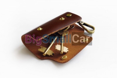 Чехол Для Ключей Volkswagen Универсальный, Кожаный, Темно-Коричневый bgt1068 - купить Верхнеяиково